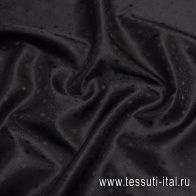 Подкладочная жаккард (о) черная - итальянские ткани Тессутидея арт. 08-1119
