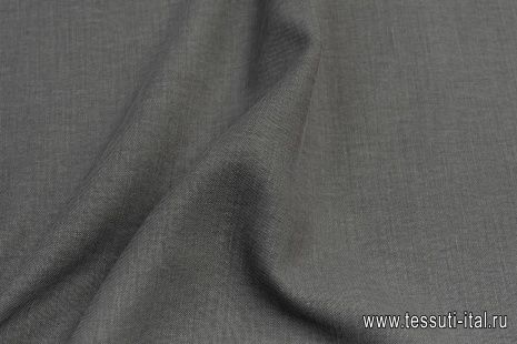 Лен костюмный (о) серо-зеленый - итальянские ткани Тессутидея арт. 16-0743