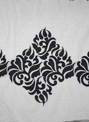 Кружево на сетке (о) черное ш-35см - в интернет-магазине тканей Тессутидея арт. 03-2817