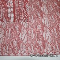 Кружево Solstiss (о) коралловое ш-90см - итальянские ткани Тессутидея арт. 03-2318