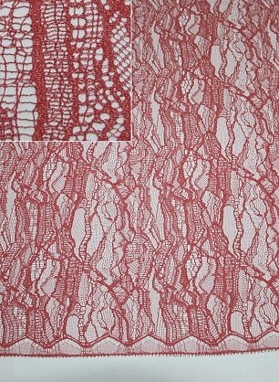Кружево Solstiss (о) коралловое ш-90см - в интернет-магазине тканей Тессутидея арт. 03-2318