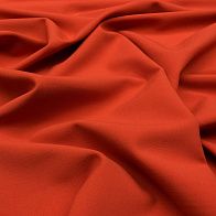 Плательная стрейч (о) терракотовая - итальянские ткани Тессутидея арт. 17-0855