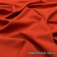 Плательная стрейч (о) терракотовая - итальянские ткани Тессутидея арт. 17-0855