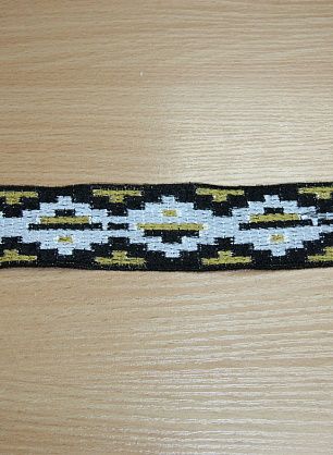 Тесьма жаккардовая с люрексом ш-4,5см - в интернет-магазине тканей Тессутидея арт. 03-2787