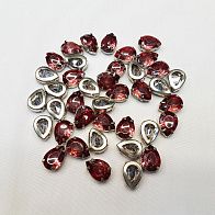 Стразы пришивные розовые Swarovski - итальянские ткани Тессутидея арт. F-3541