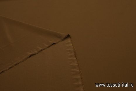 Крепдешин (о) коричневый - итальянские ткани Тессутидея арт. 10-1093