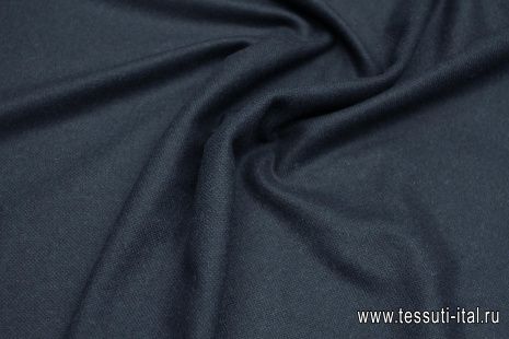 Костюмная твид (о) темно-синяя - итальянские ткани Тессутидея арт. 05-4497