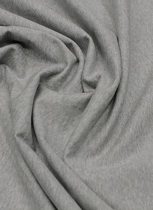 Джерси хлопок на синтепоне (о) серое - в интернет-магазине тканей Тессутидея арт. 12-1172