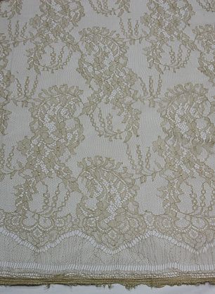 Кружево (о) бежевое ш-155см Solstiss - в интернет-магазине тканей Тессутидея арт. 03-3636