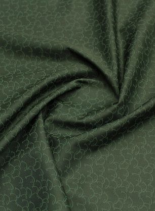 Плащевая с иероглифами (о) темно-зеленая - в интернет-магазине тканей Тессутидея арт. 11-0508