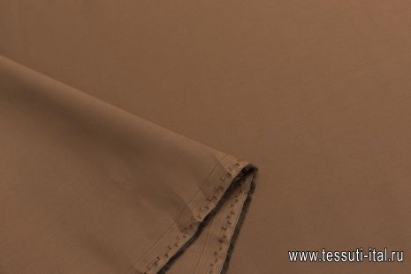 Хлопок для тренча (о) коричневый - итальянские ткани Тессутидея арт. 01-6891