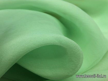 Органза (о) светло-зеленая - итальянские ткани Тессутидея арт. 02-7693