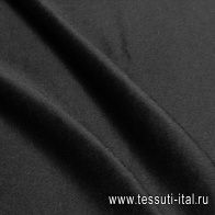 Пальтовая альпака+шерсть (о) черная - итальянские ткани Тессутидея арт. 09-2164