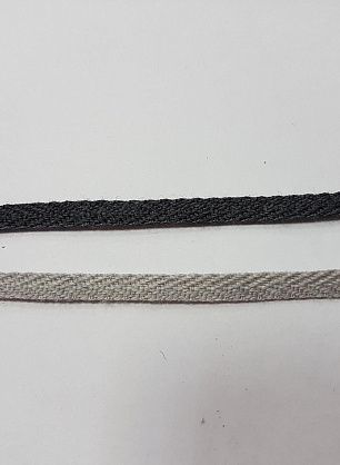 Киперная лента шерстянная (о) серая ш-0,5см - в интернет-магазине тканей Тессутидея арт. F-5417
