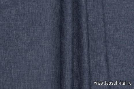 Костюмная стрейч (о) синяя меланж - итальянские ткани Тессутидея арт. 05-4395