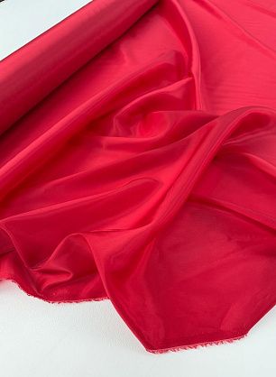 Подкладочная вискоза стрейч (о) красная - в интернет-магазине тканей Тессутидея арт. 08-1625