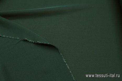 Крепдешин (о) темно-зеленый - итальянские ткани Тессутидея арт. 10-3743