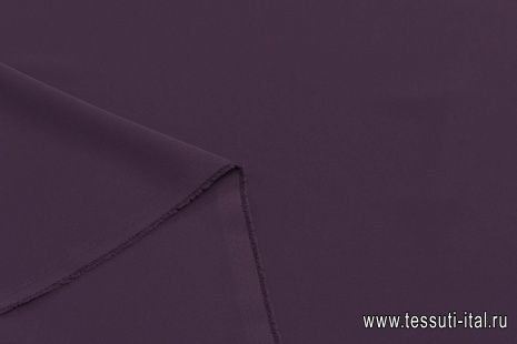 Плательная кади стрейч (о) фиолетовая - итальянские ткани Тессутидея арт. 03-5507