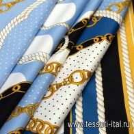 Хлопок стрейч купон (1,08м) (н) цепи в стиле Versace - итальянские ткани Тессутидея арт. 01-5219