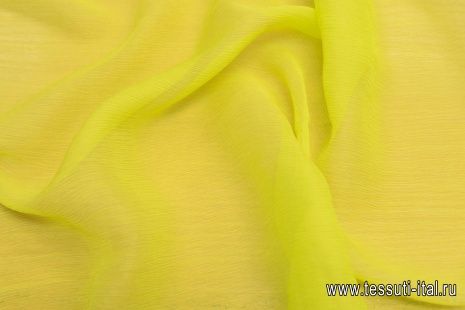 Шифон крэш (о) ярко-желтый - итальянские ткани Тессутидея арт. 10-1991