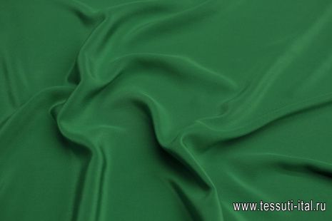Крепдешин (о) зеленый - итальянские ткани Тессутидея арт. 10-3181
