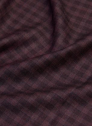 Костюмная (н) бордово-черная меланжевая клетка - в интернет-магазине тканей Тессутидея арт. 05-3807