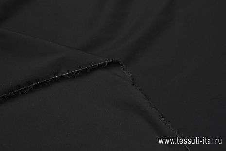 Сорочечная стрейч (о) черная - итальянские ткани Тессутидея арт. 01-7562