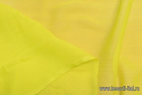 Шифон крэш (о) ярко-желтый - итальянские ткани Тессутидея арт. 10-1991