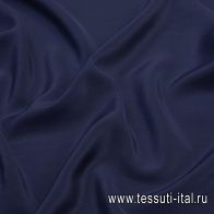 Крепдешин (о) темно-синий - итальянские ткани Тессутидея арт. 10-1588