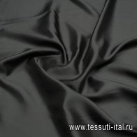 Подкладочная вискоза диагональ (о) темно-сине-серая - итальянские ткани Тессутидея арт. 08-1426