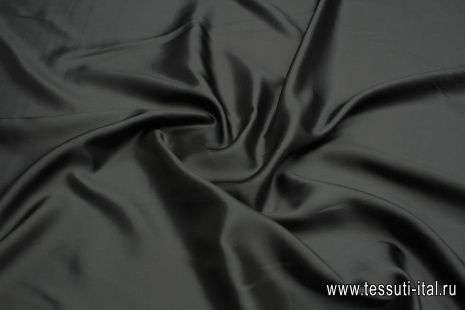 Подкладочная вискоза диагональ (о) темно-сине-серая - итальянские ткани Тессутидея арт. 08-1426