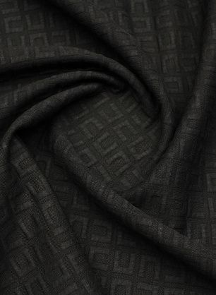 Трикотаж матлассе (о) черный - в интернет-магазине тканей Тессутидея арт. 13-1611