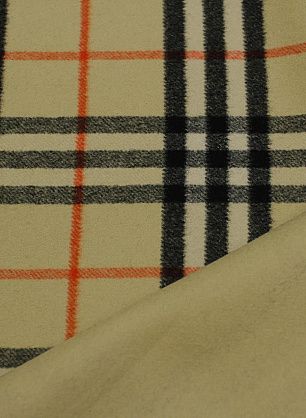 Пальтовая дабл шерсть двухслойная (н) клетка на светло-бежевом - в интернет-магазине тканей Тессутидея арт. 09-2137