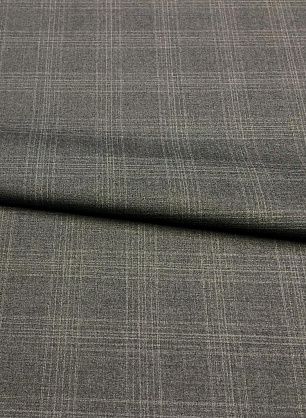 Костюмная стрейч (н) серая клетка - в интернет-магазине тканей Тессутидея арт. 05-2704