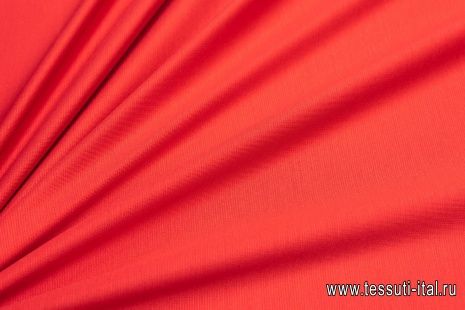 Трикотаж двусторонний (о) красный - итальянские ткани Тессутидея арт. 13-1460