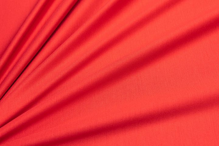 Трикотаж двусторонний (о) красный - итальянские ткани Тессутидея арт. 13-1460