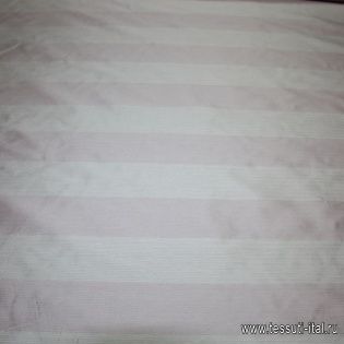 Органза (н) розово-белая полоска - итальянские ткани Тессутидея арт. 03-2657