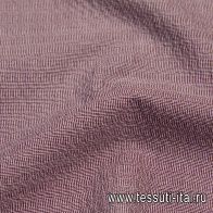 Сорочечная крэш (н) бодово-белая стилизованная полоска - итальянские ткани Тессутидея арт. 01-6095
