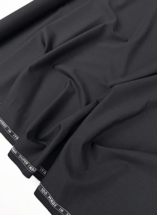 Костюмная шерсть супер 100 (о) темно-серая - в интернет-магазине тканей Тессутидея арт. 05-5276