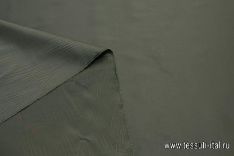 Подкладочная стрейч (о) серо-зеленая - итальянские ткани Тессутидея арт. 07-1302