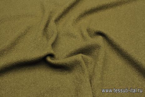 Трикотаж лоден (о) хаки - итальянские ткани Тессутидея арт. 15-1080
