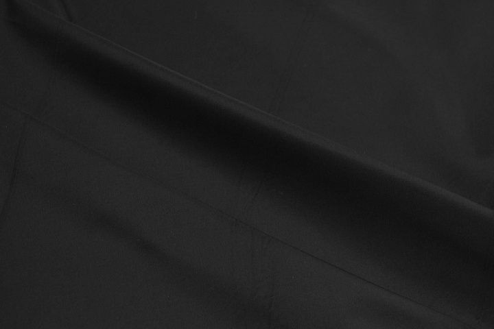 Тафта продублированная (о) черная - итальянские ткани Тессутидея арт. 10-4358