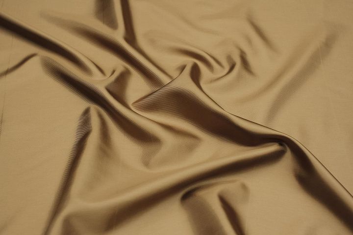 Подкладочная вискоза диагональ (о) светло-коричневая - итальянские ткани Тессутидея арт. 08-1433