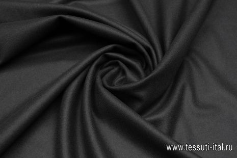 Костюмная сукно (о) черная - итальянские ткани Тессутидея арт. 05-4575