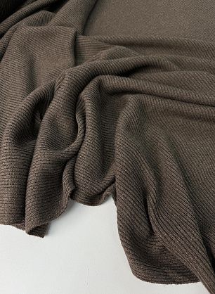 Трикотаж кашемир (о) темно-коричневый - в интернет-магазине тканей Тессутидея арт. 15-1179