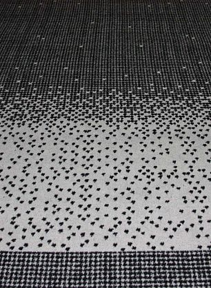 Пальтовая альпака купон (1,2м) (н) серо-черный орнамент ш-150см - в интернет-магазине тканей Тессутидея арт. 09-1091