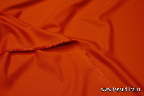 Хлопок стрейч (о) оранжевый - итальянские ткани Тессутидея арт. 01-7490