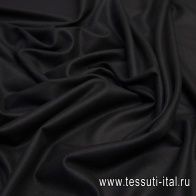 Трикотаж шерсть лоден (о) черный - итальянские ткани Тессутидея арт. 15-0980