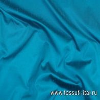 Шелк шантунг (о) ярко-бирюзовый - итальянские ткани Тессутидея арт. 10-2318