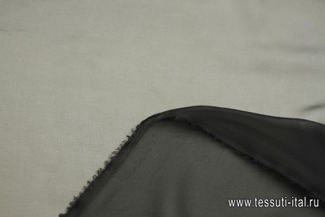 Шифон полиамид (о) черный - итальянские ткани Тессутидея арт. 03-7395
